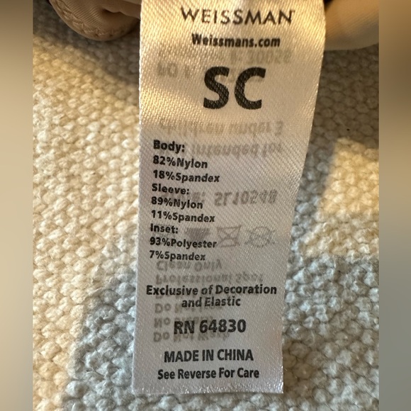 Weissman Maroon Unitard - Picture 3 of 4